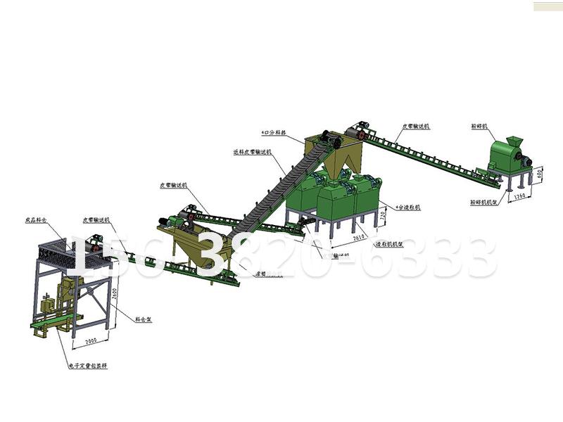 无机有机肥挤压造粒工艺